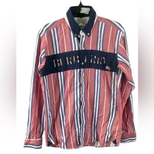 Burberry pink Striped Men's Shirt size M